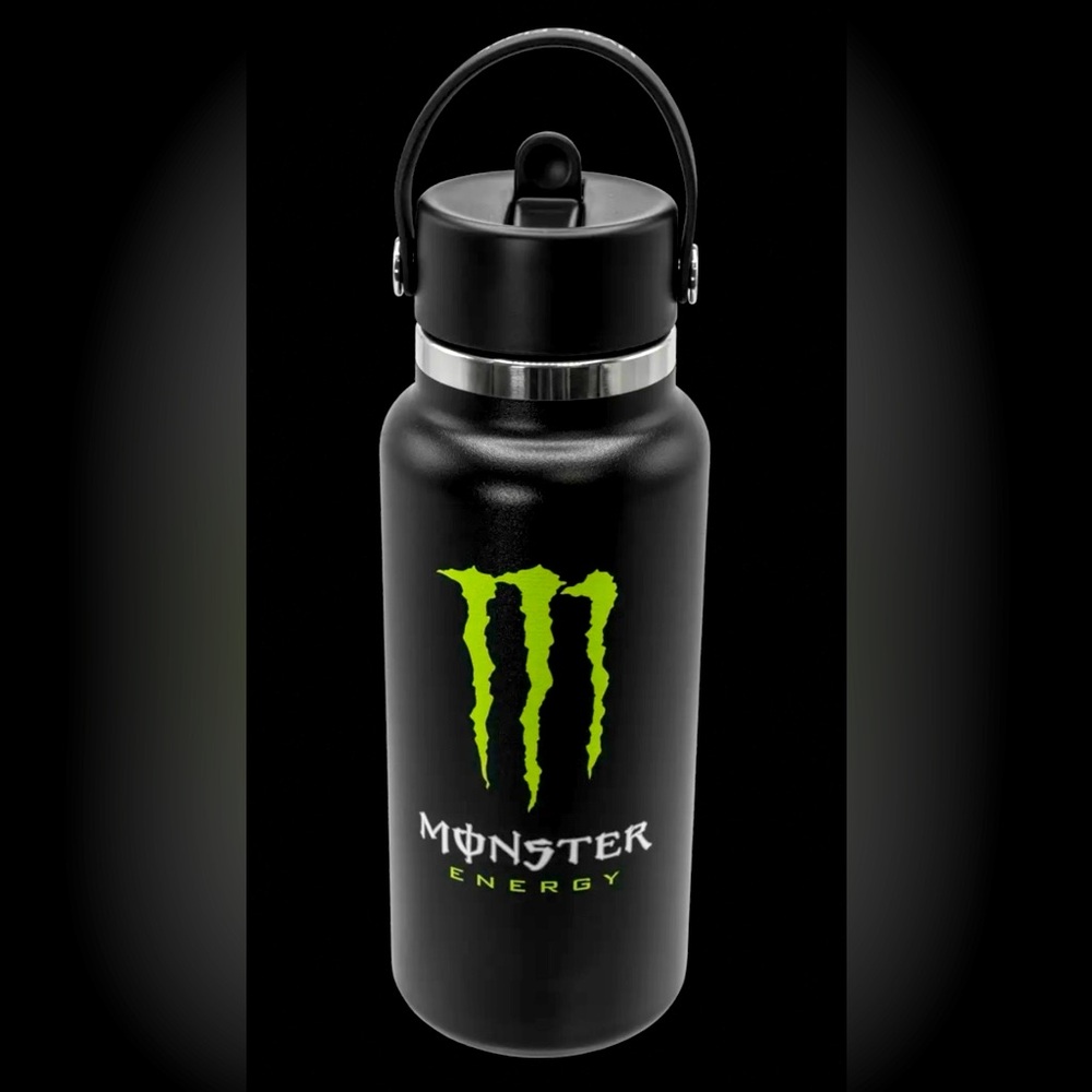 Monster Energy Stainless Steel Hydro Flask 32 oz 2025 Promo Metal Water Bottle